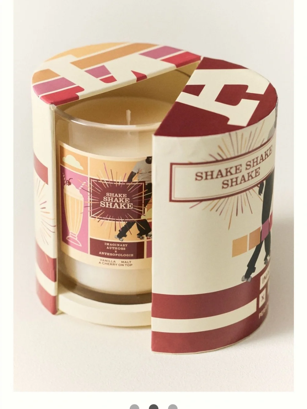 Anthropologie Shake Shake Shake Scented Candle Imaginary Authors NEW